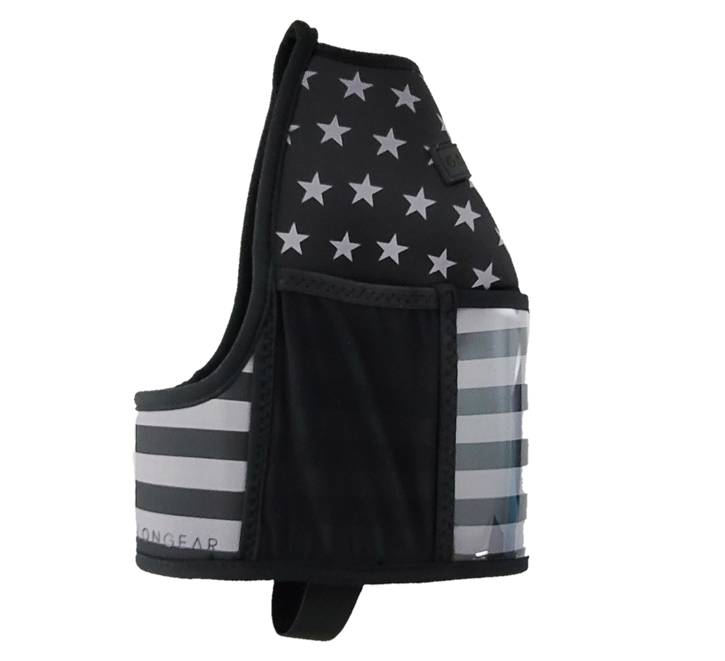 1/2 American Black and Grey Flag