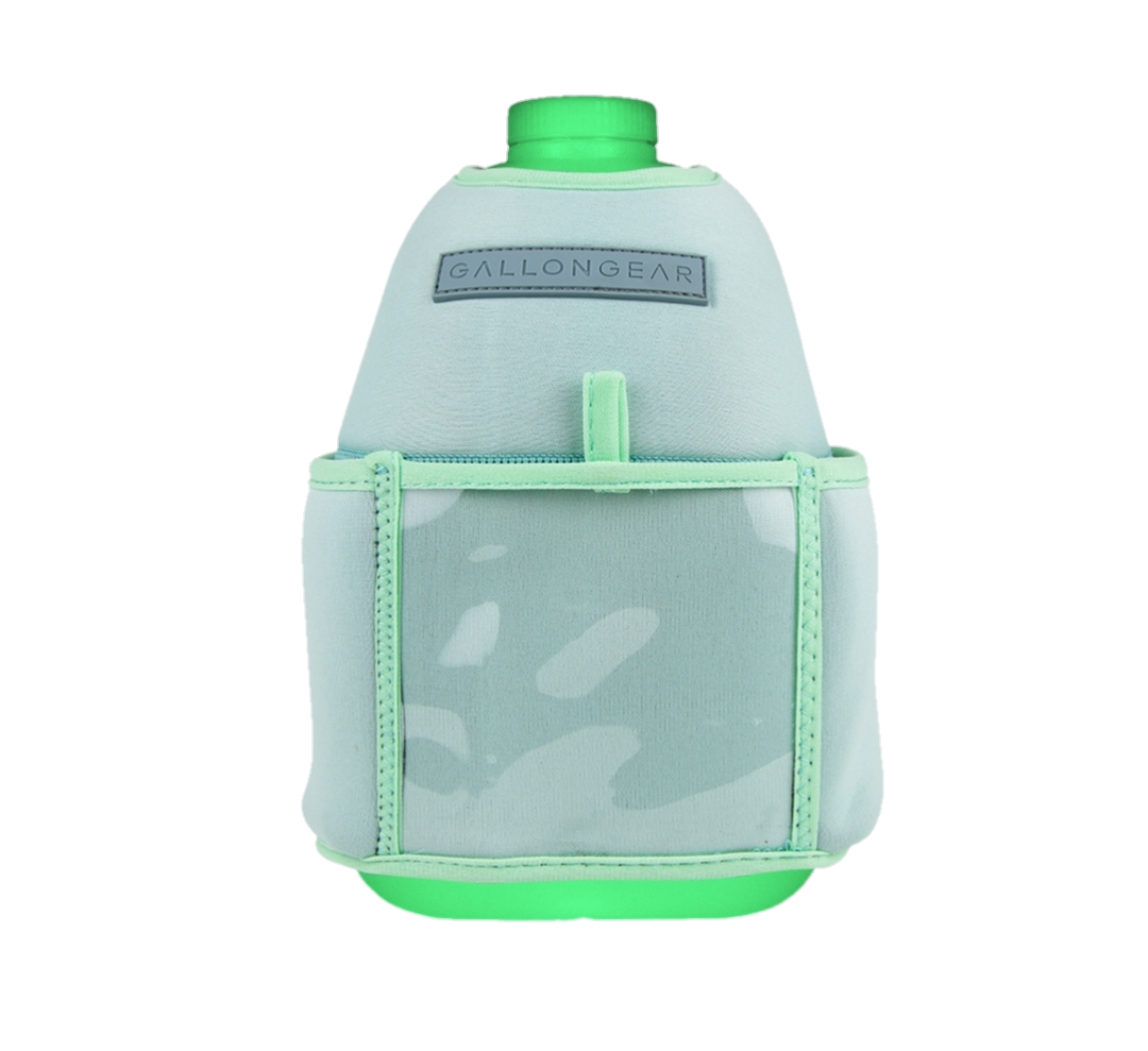 1 Gallon Jug Mint Sleeve Green Transparent Gallon Bottle Combo